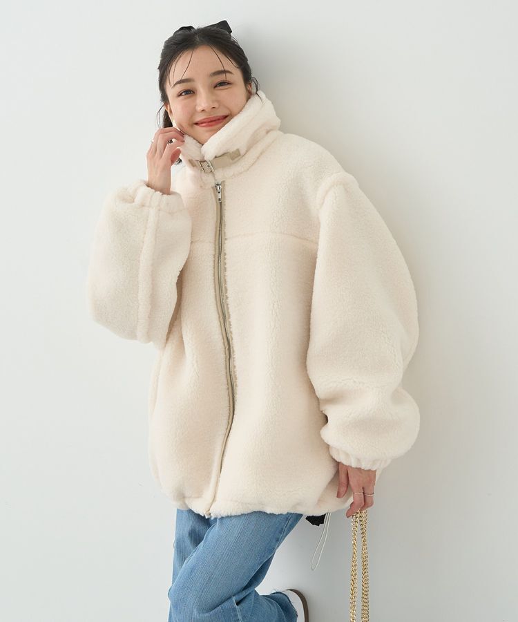 earth music&ecology「ボアルーズブルゾン」|ブルゾン・スタジャン|