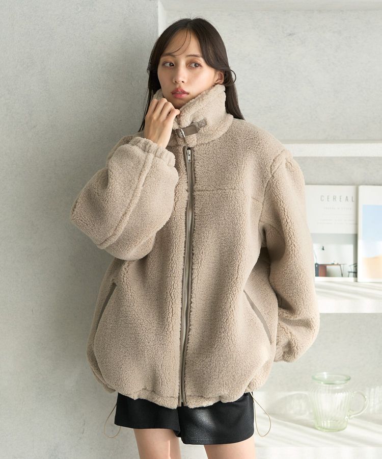 earth music&ecology「ボアルーズブルゾン」|ブルゾン・スタジャン|