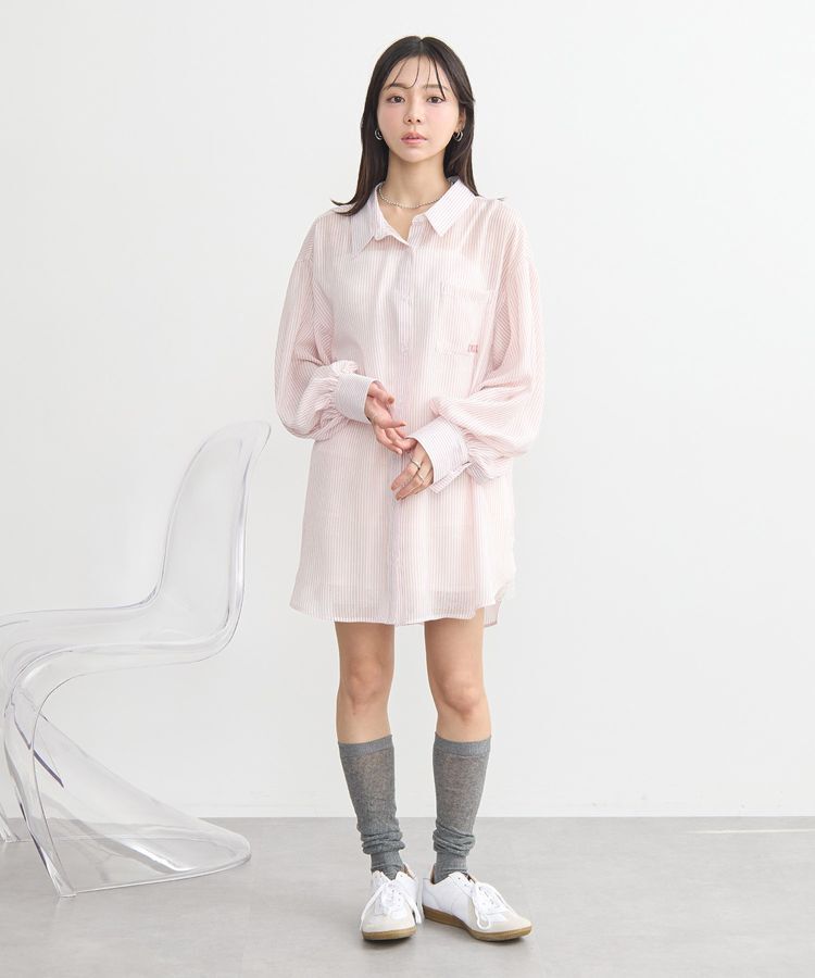 earth music&ecology「バックレースアップシャツ」|シャツ・ブラウス|