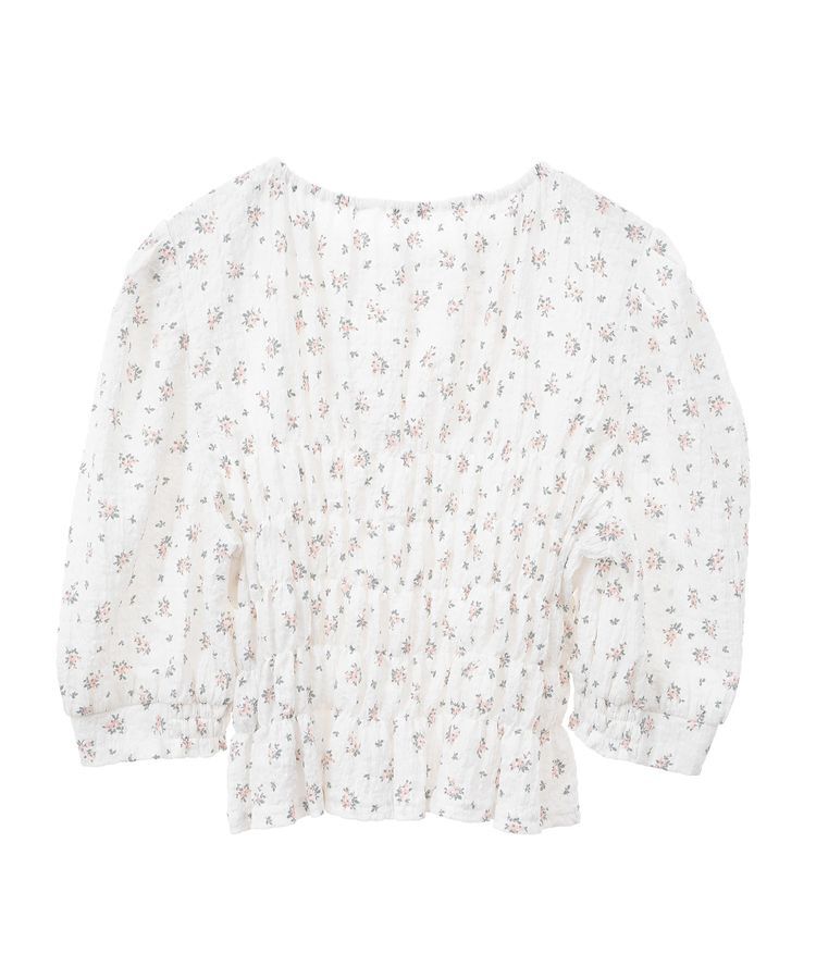 earth music&ecology「花柄ポコポコシャーリングトップス」|Tシャツ・カットソー|