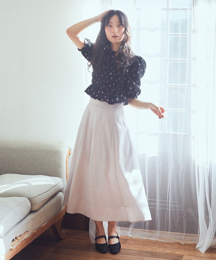 earth music&ecology「花柄ポコポコシャーリングトップス」|Tシャツ・カットソー|