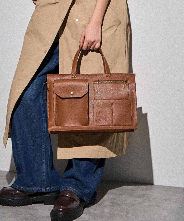 AMERICAN HOLIC「マルチポケットスクエアA４ショルダートートバッグ」|その他|