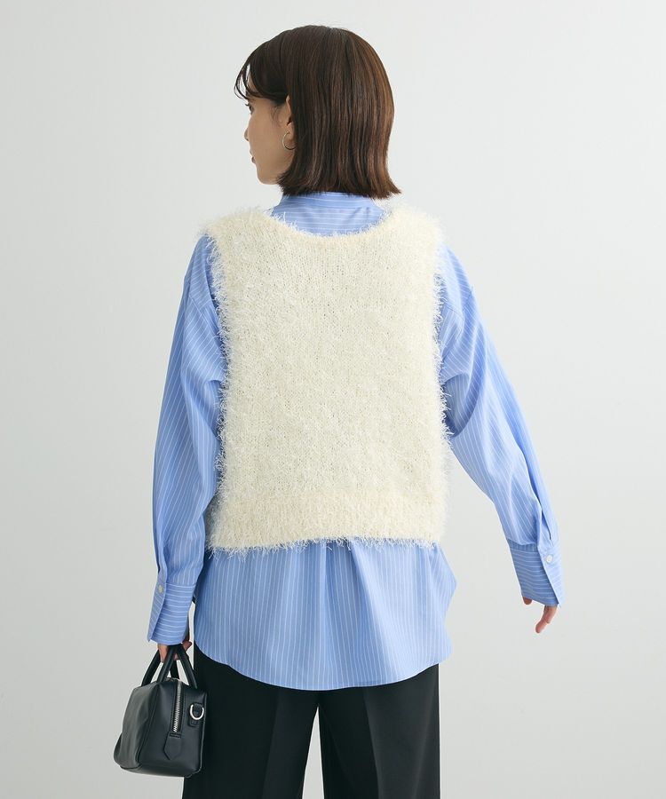 Green Parks「Vネックフサフサベスト」|ベスト・ジレ|