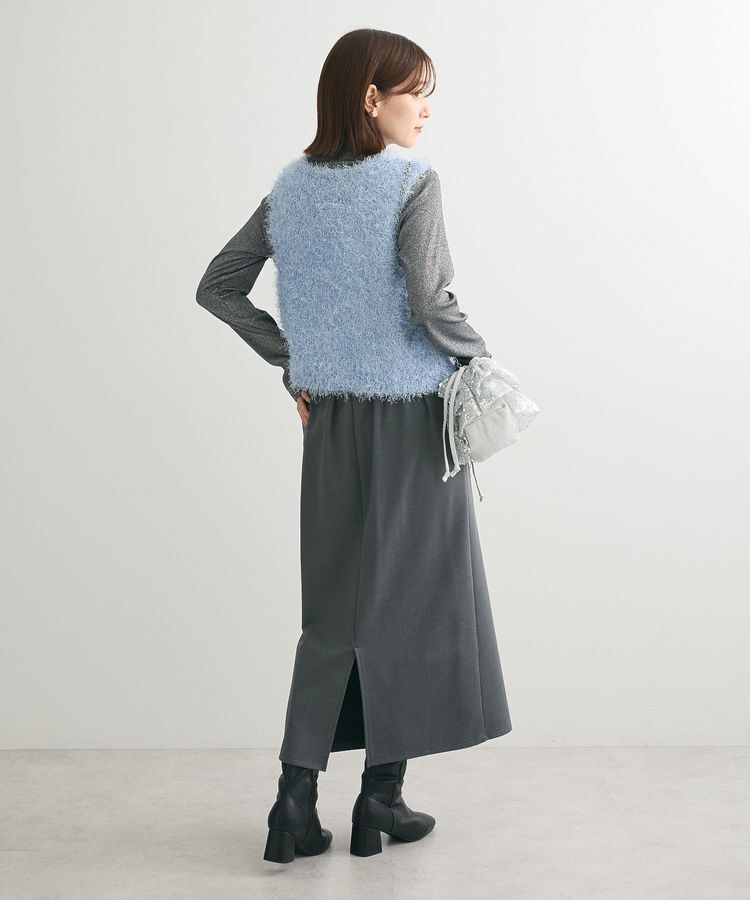 Green Parks「Vネックフサフサベスト」|ベスト・ジレ|