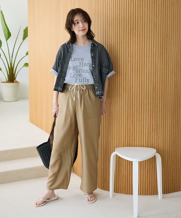 Green Parks「・ELENCARE DUE ロゴpt 6分袖TEE」|Tシャツ・カットソー|