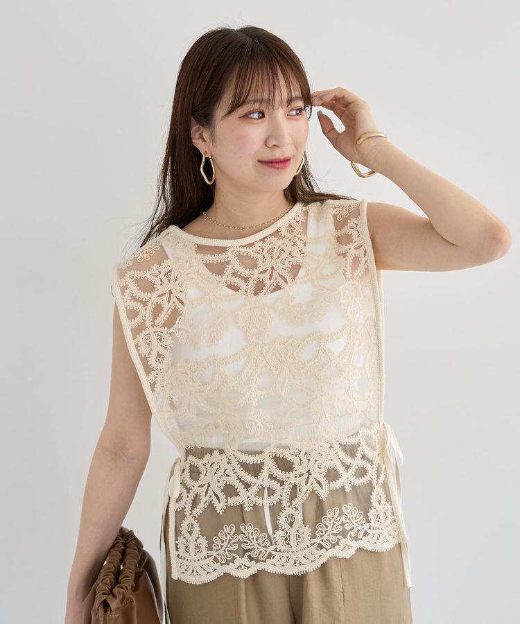 Green Parks「・ELENCARE DUE 2wayレースベスト」|ベスト・ジレ|