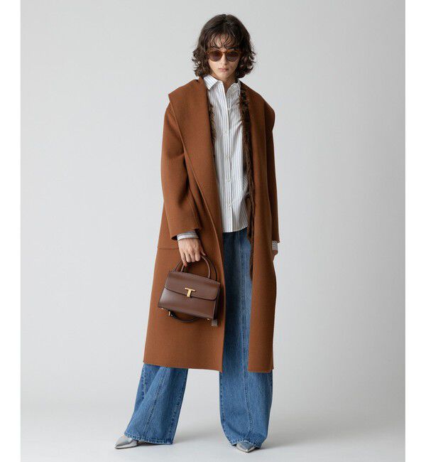 allureville「カシミヤ混リバービックショールコート」|その他|