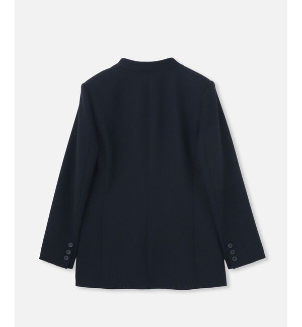 allureville「マットストレッチノーカラージャケット」|ノーカラージャケット|