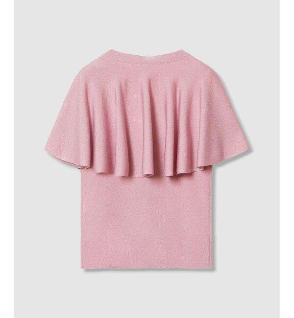 LOULOU WILLOUGHBY「【LOULOU WILLOUGHBY】メタリックヤーンケーププルオーバー」|ニット・セーター|