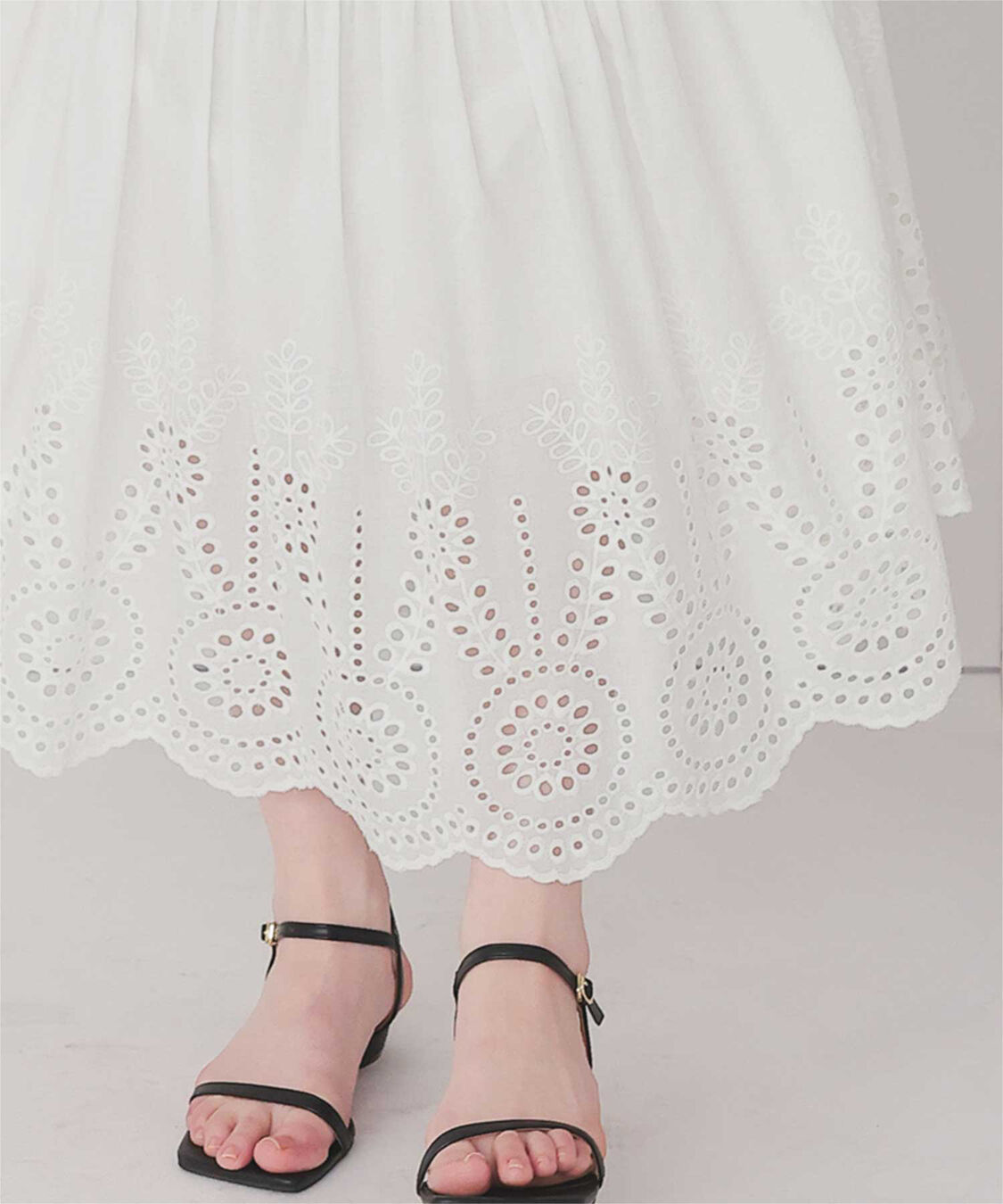 titivate「刺繍レースギャザースカート」|スカート|