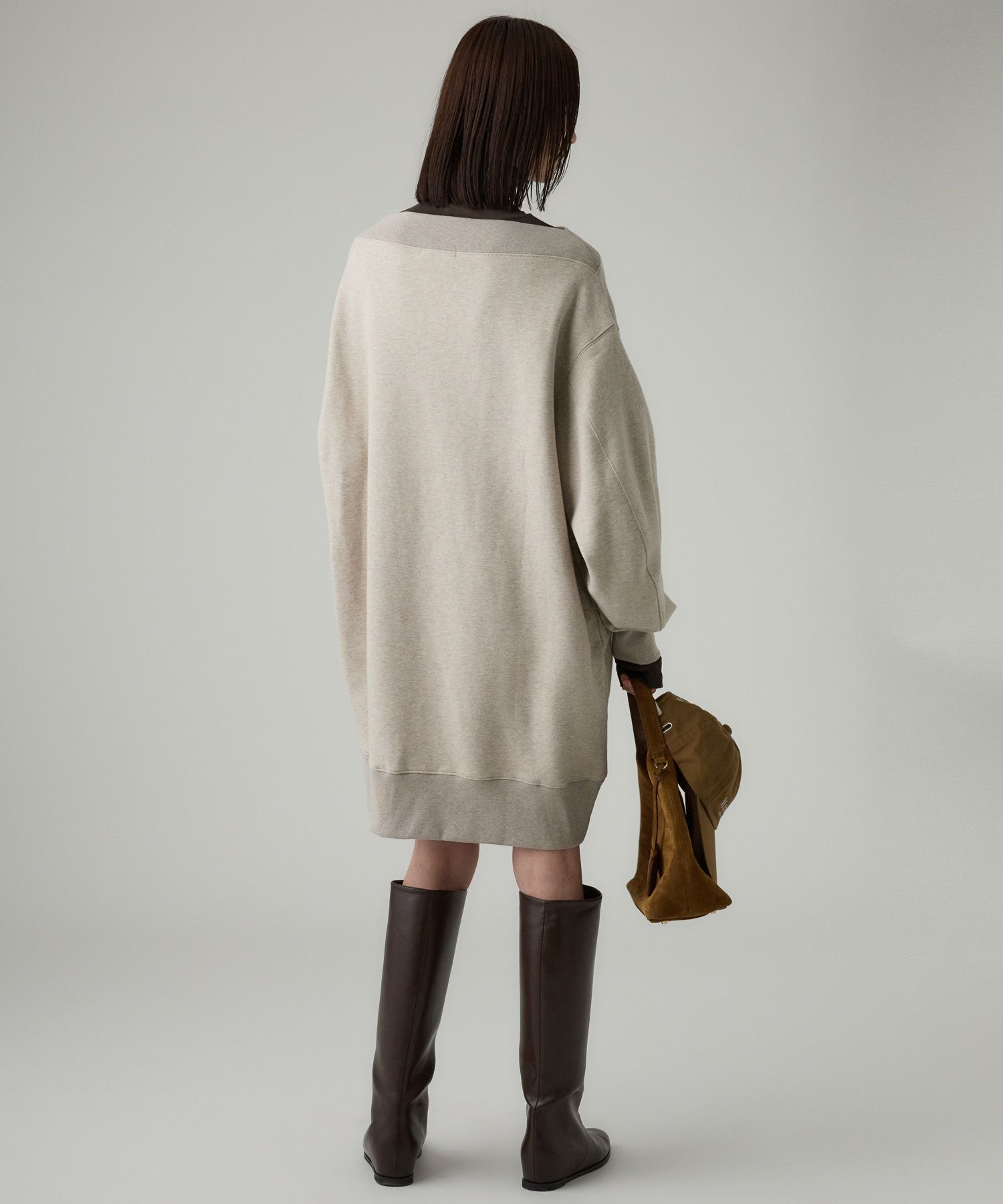 BABYLONE「オフショルスウェットミニワンピ」|ワンピース|