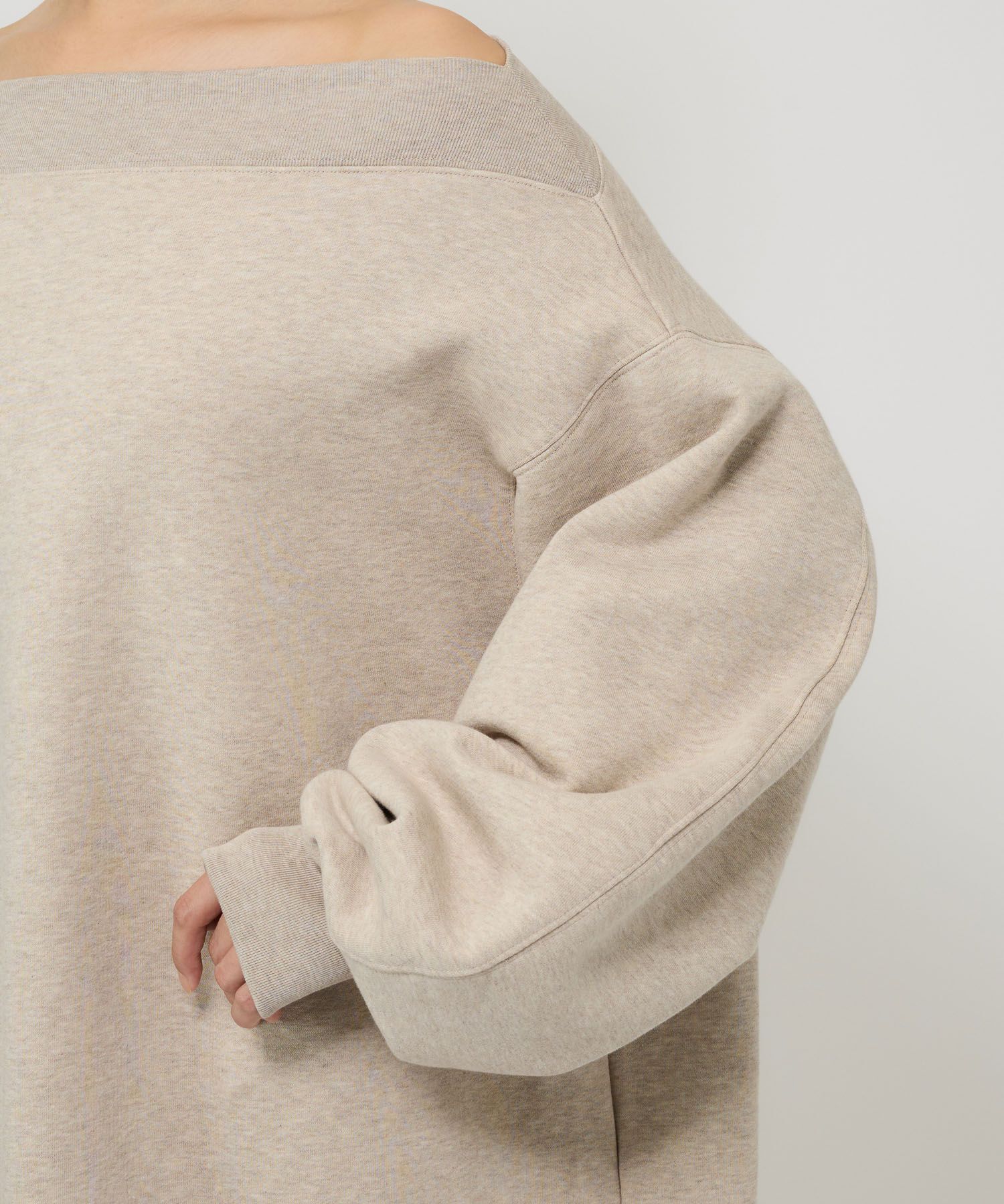 BABYLONE「オフショルスウェットミニワンピ」|ワンピース|