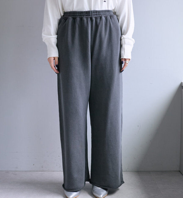  「ピグメント裏毛スウェットフレアパンツ」|その他|