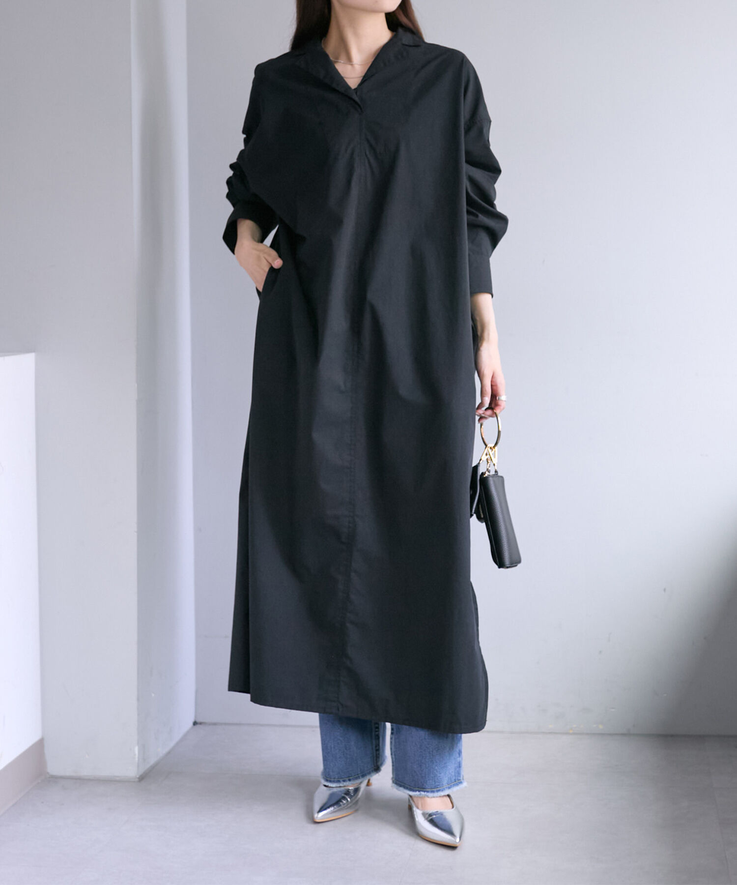  「高密度コットンワンピース」|ワンピース|