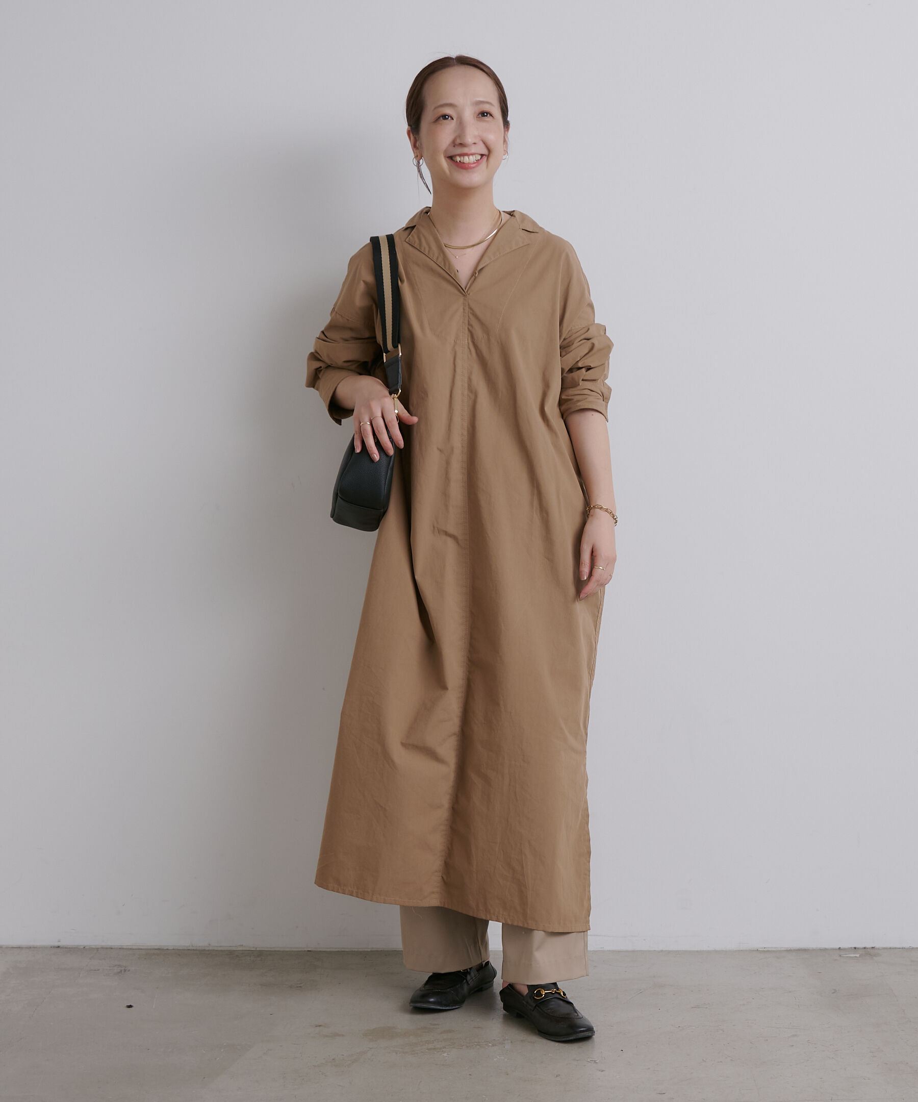  「高密度コットンワンピース」|ワンピース|