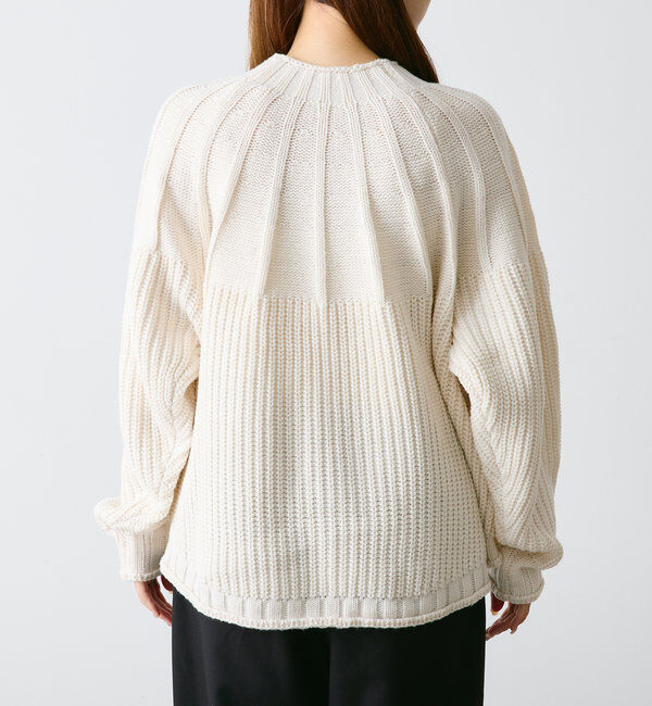  「アーチ柄編みニットプルオーバー」|ニット・セーター|