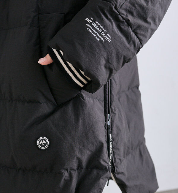  「【軽くて暖かいが叶う♪】フレンチダックダウンフードコート」|ダウン|