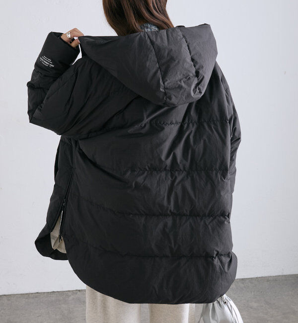  「【軽くて暖かいが叶う♪】フレンチダックダウンフードコート」|ダウン|