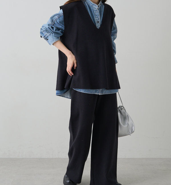  「ミラノリブニットベスト」|ニット・セーター|