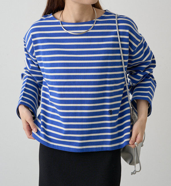  「ボーダーショートカットソー」|プルオーバー|