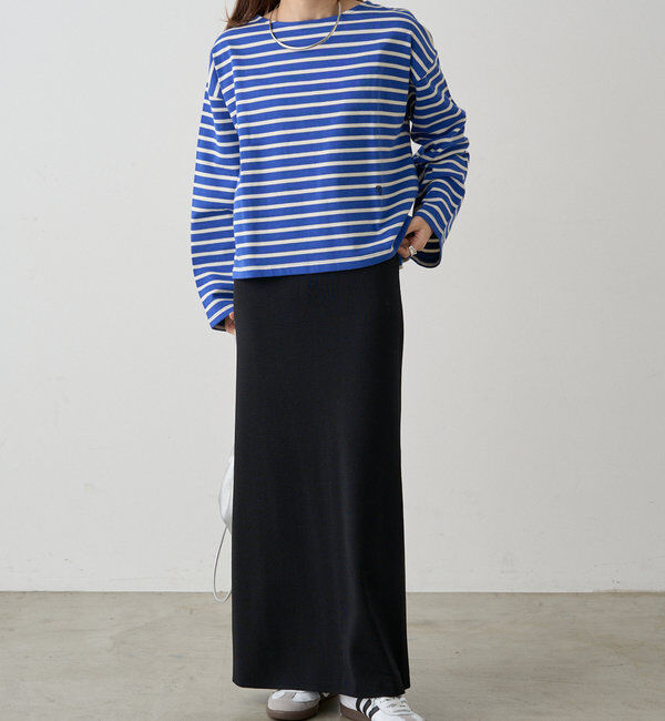  「ボーダーショートカットソー」|プルオーバー|