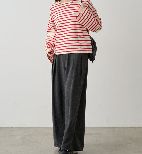  「ボーダーショートカットソー」|プルオーバー|