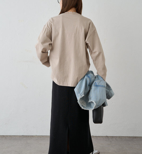  「フォトプリントロングスリーブカットソー」|プルオーバー|