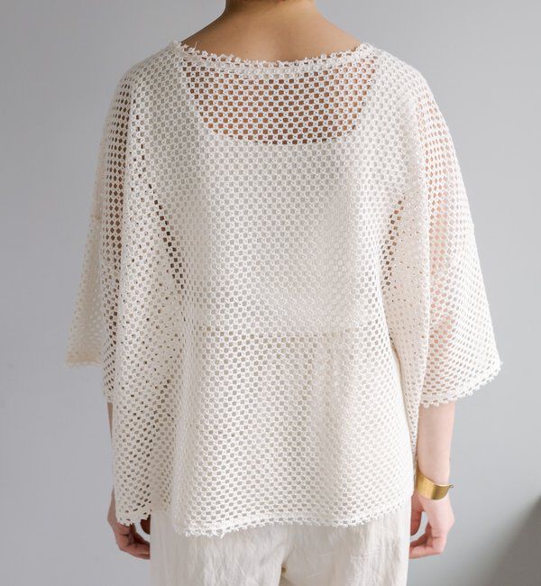  「【リバイバル】ハーフスリーブメッシュプルオーバー」|プルオーバー|