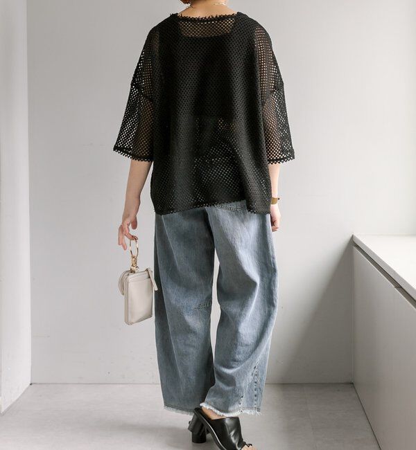  「【リバイバル】ハーフスリーブメッシュプルオーバー」|プルオーバー|