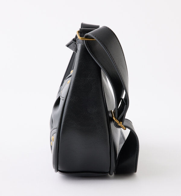  「スタッズ付きシャーリングホーボーバッグ」|ショルダー・メッセンジャー|