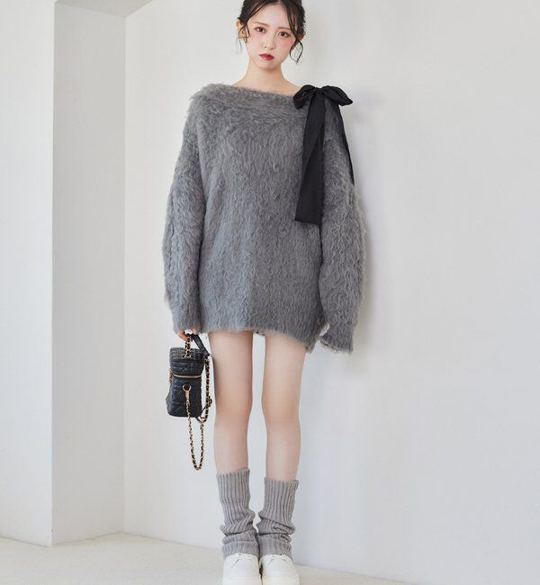 ナイスクラップ　NICECLAUP メリーカールチュニックニット メリーカールチュニックニット｜ルミネのファッション通販アイルミネ<i