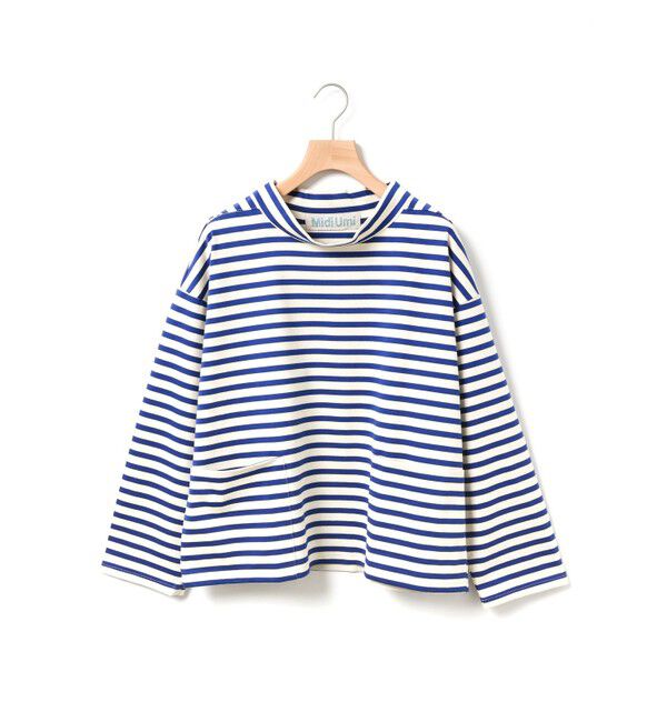 MidiUmi「MidiUmi フィッシャーマンスモックボーダーT」|Tシャツ・カットソー|キナリ&times;ブルー