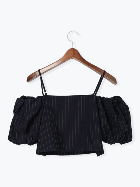 Te chichi「ピンストライプ2WAYオフショルダーキャミブラウス（セットアップ可）」|シャツ・ブラウス|