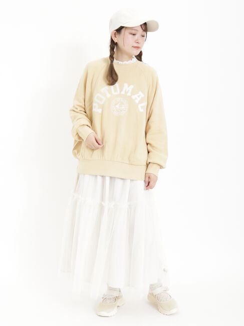 Samansa Mos2「飛び裏毛アップリケロゴスウェット」|Tシャツ・カットソー|