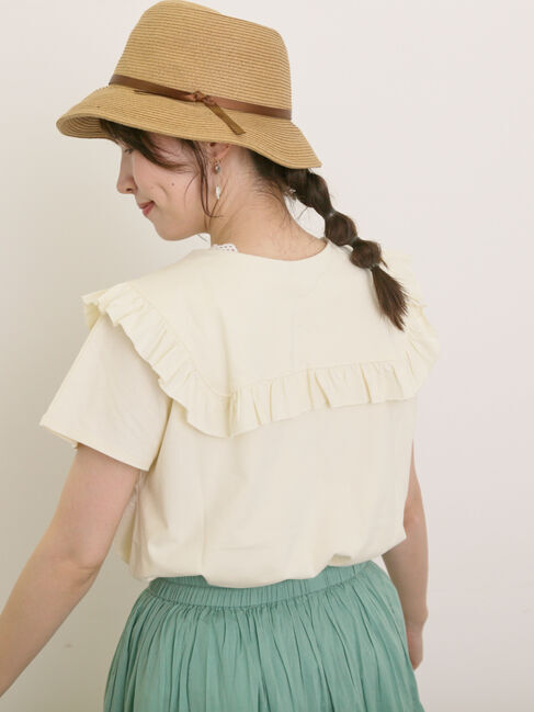 Samansa Mos2「セーラー襟Tシャツ」|Tシャツ・カットソー|