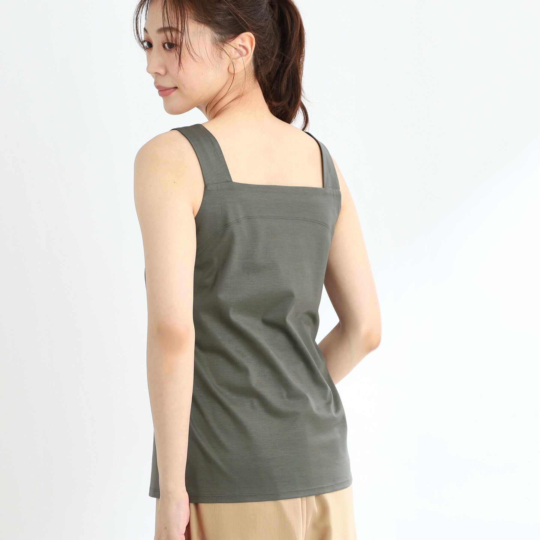 Reflect「【洗える】ベーシックカラータンクトップ」|キャミソール|