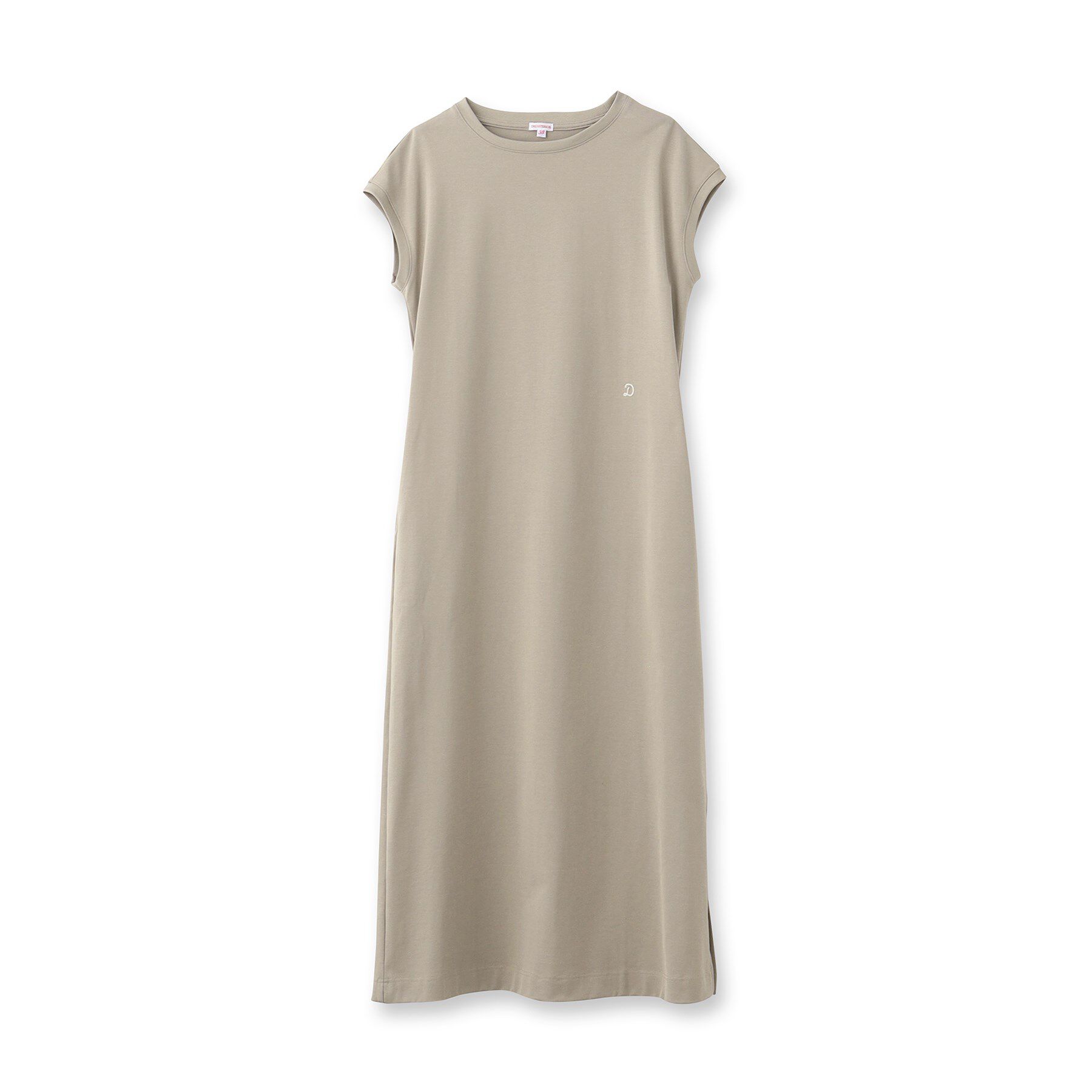 DRESSTERIOR「【カットソー素材/ポケット付き】フレンチスリーブコットンジャージワンピース」|ワンピース|