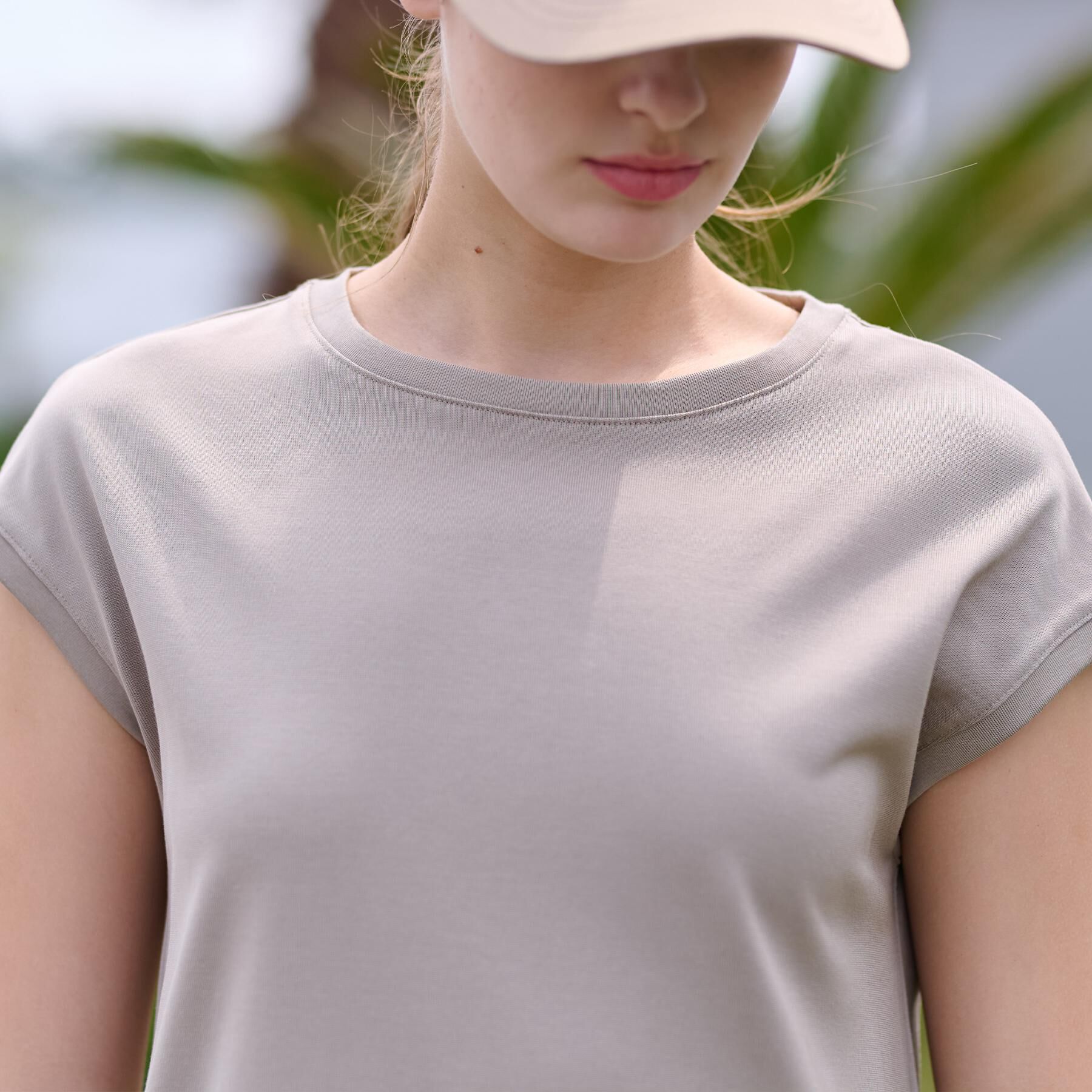 DRESSTERIOR「【カットソー素材/ポケット付き】フレンチスリーブコットンジャージワンピース」|ワンピース|