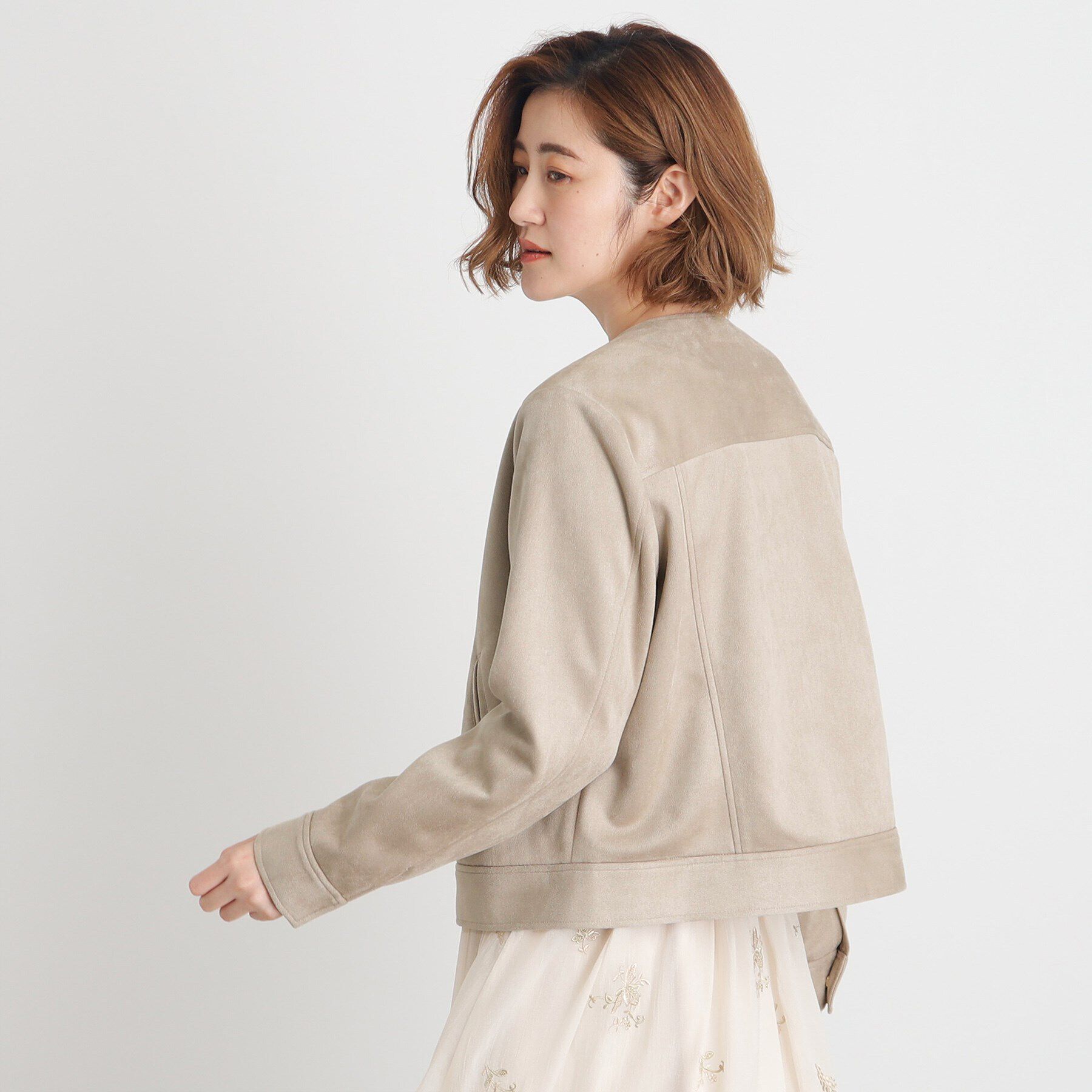 grove「【雑誌掲載】スエードライクブルゾン」|ブルゾン・スタジャン|