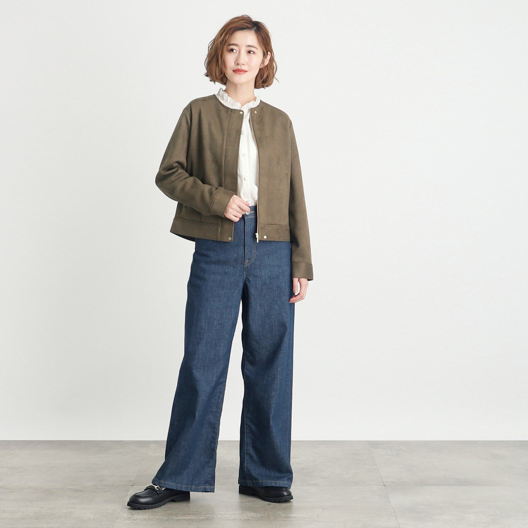 grove「【雑誌掲載】スエードライクブルゾン」|ブルゾン・スタジャン|