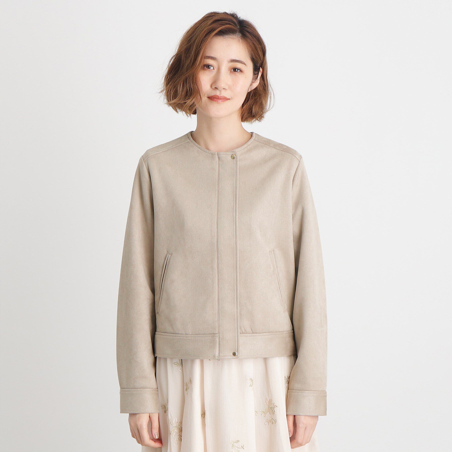 grove「【雑誌掲載】スエードライクブルゾン」|ブルゾン・スタジャン|