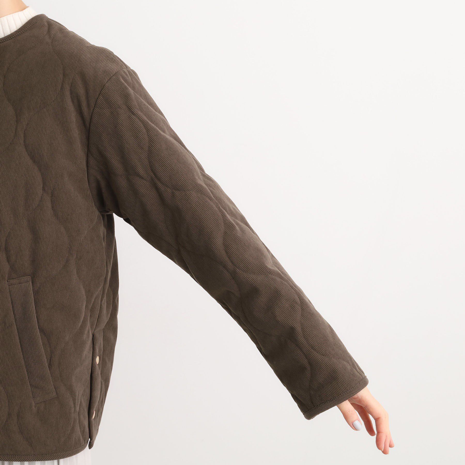 grove「【2WAY・リバーシブル】大人が着たい上品コーデュロイジャケット」|ダウン|