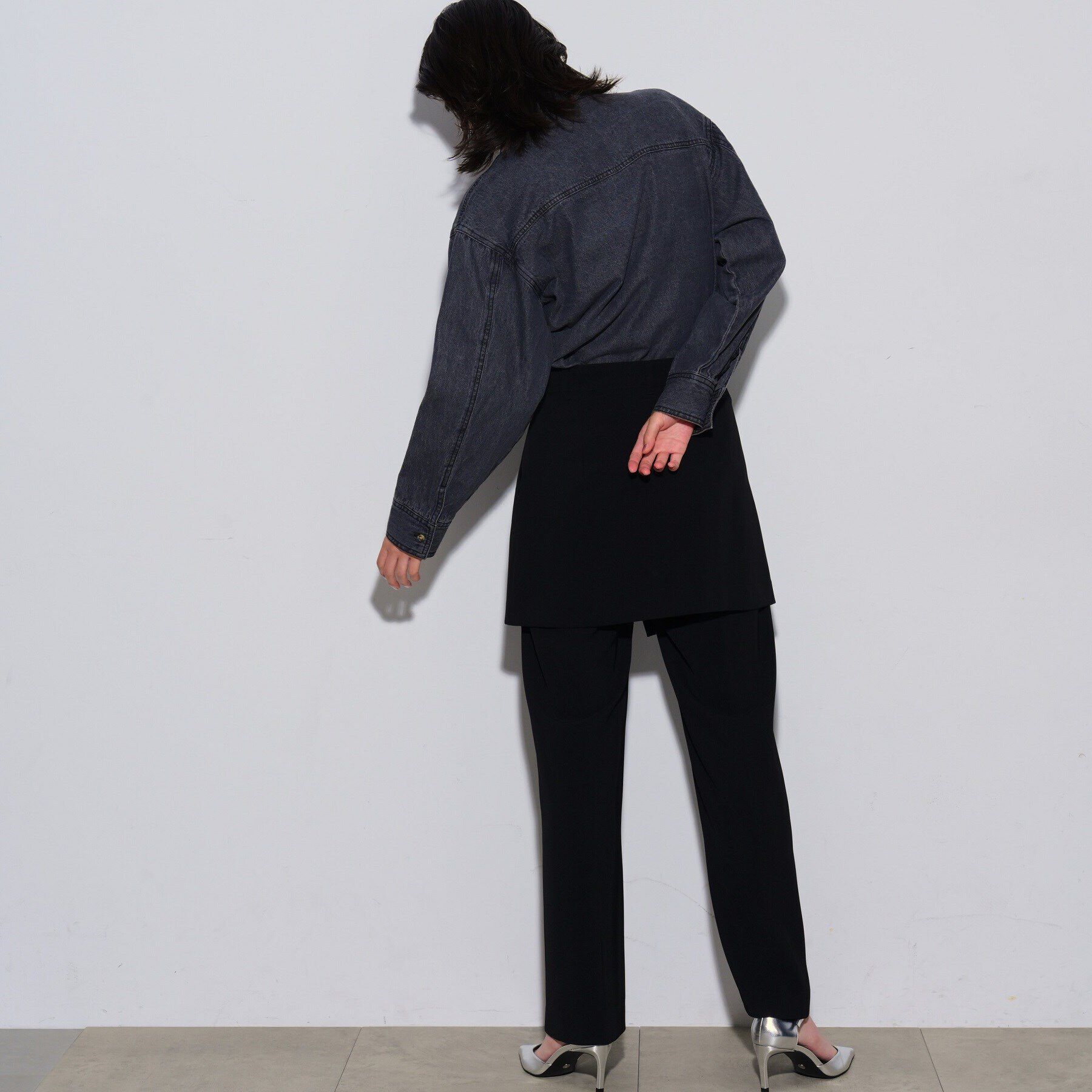 GALLEST「リボンデニムシャツ」|シャツ・ブラウス|