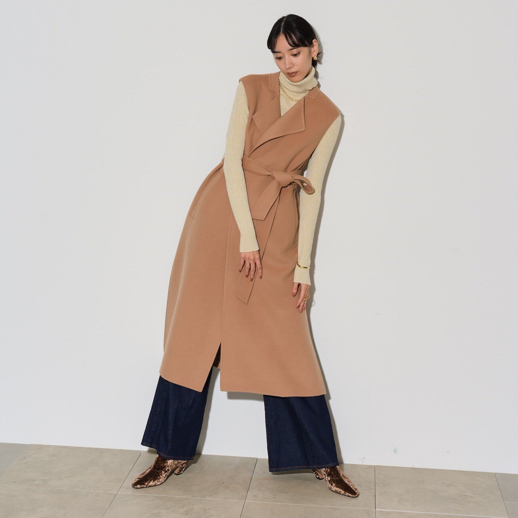 GALLEST「ウールナイロンリバージレ」|ベスト・ジレ|