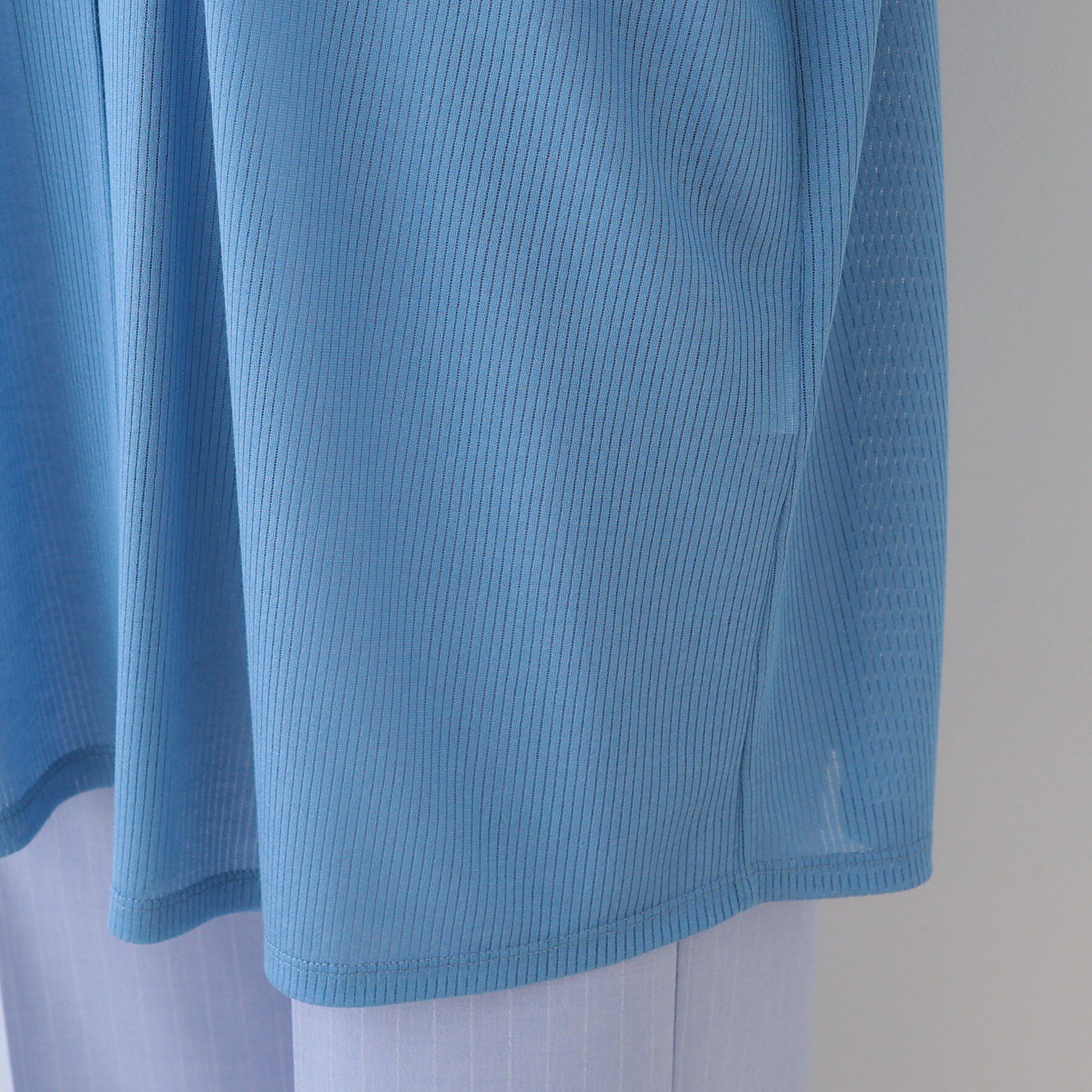 INDIVI「【洗える／シアーストライプ】ロング丈着流しカーディガン」|カーディガン|