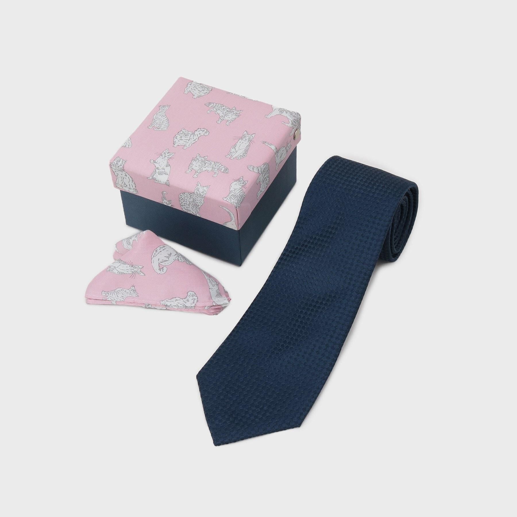 TAKEO KIKUCHI「【BOXセット】ベーシックネクタイ＆リバティハンカチ 特製ギフトセット」|ネクタイ・蝶ネクタイ|
