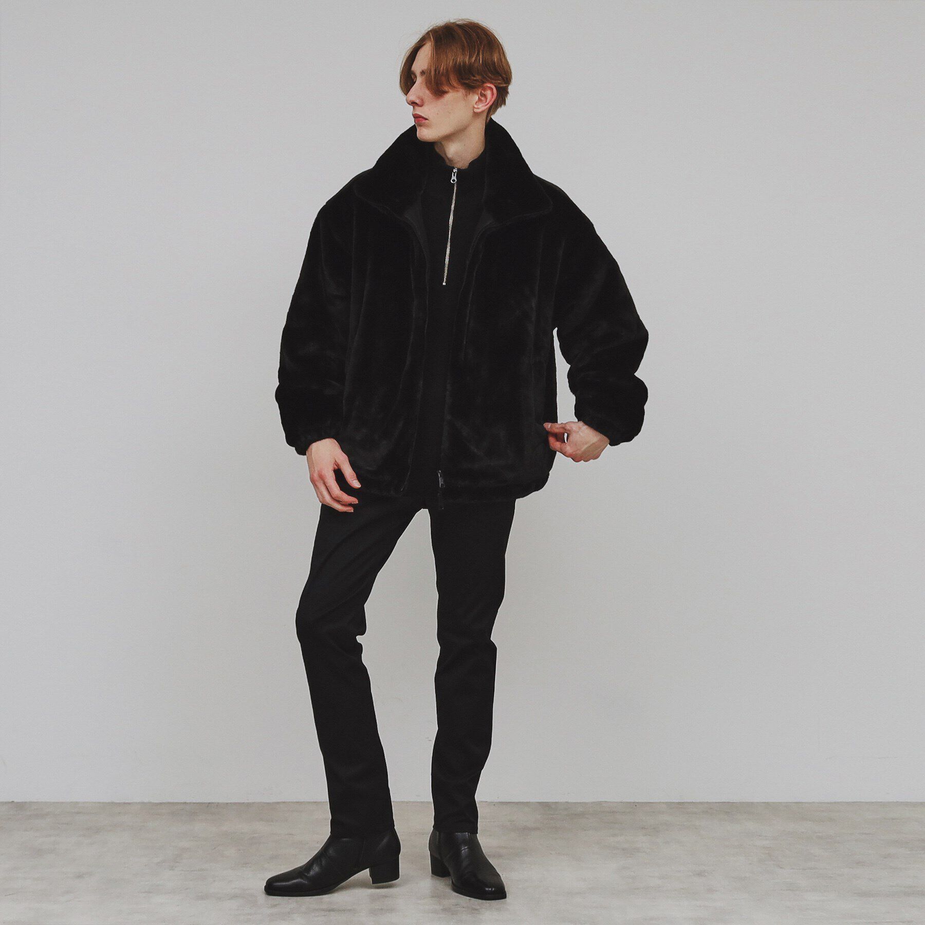 tk.TAKEO KIKUCHI「スタンドフェイクファーブルゾン」|ブルゾン・スタジャン|