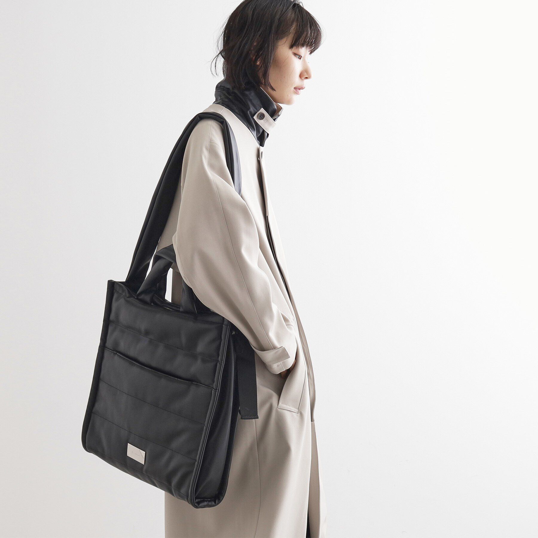 tk.TAKEO KIKUCHI「【パフィーシリーズ】2WAYトートショルダーバッグ」|トートバッグ|ブラック(019)