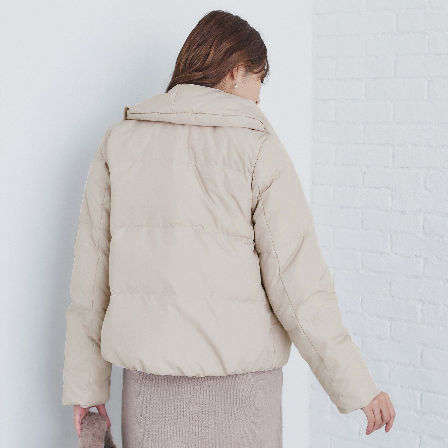 index「《美人百花掲載》河田ダウン ショートコート【洗濯機洗い可/撥水/静電気防止裏地】」|ダウン|