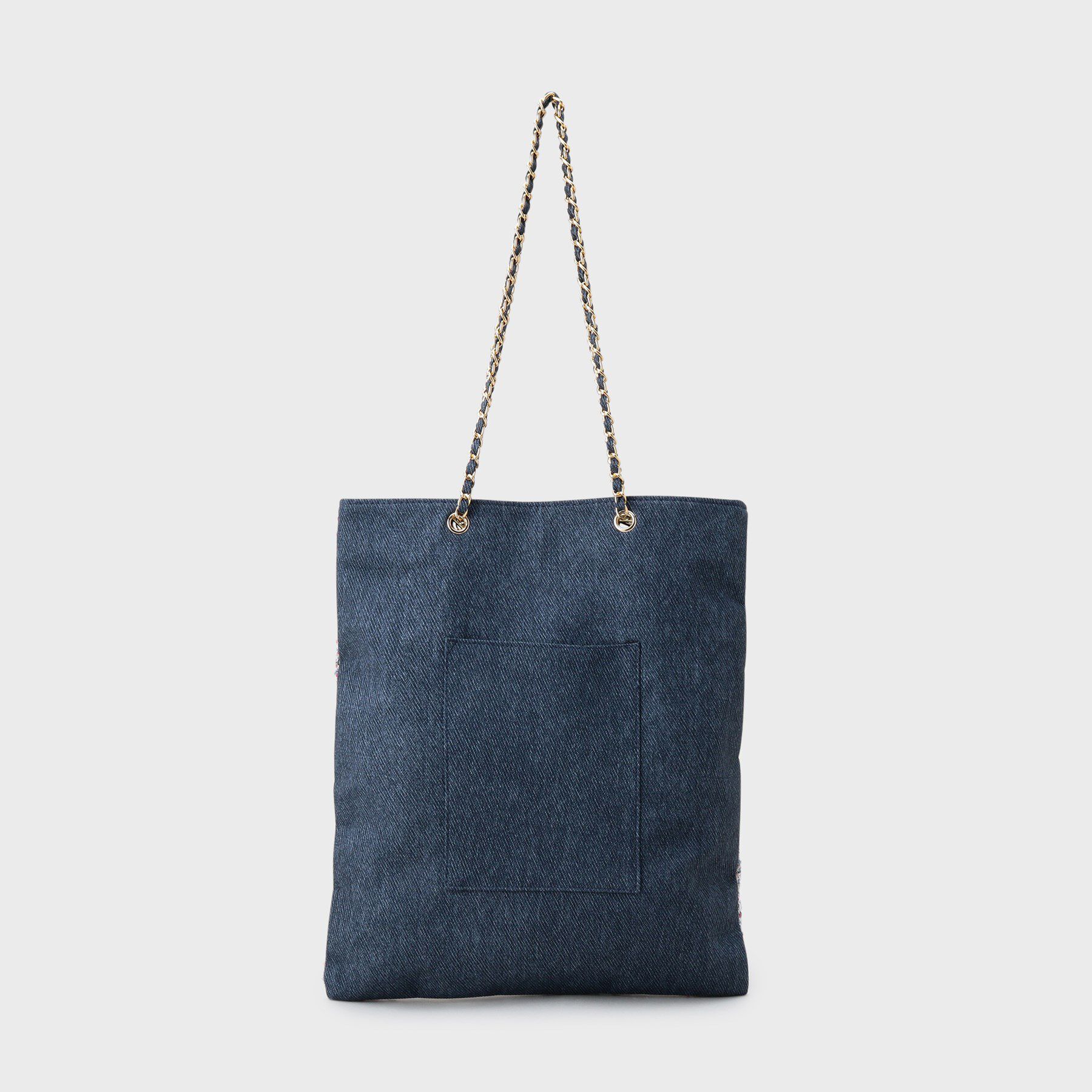 OPAQUE.CLIP「ツイードコンビチェーンショルダートートバッグ【A4サイズ対応】」|トートバッグ|